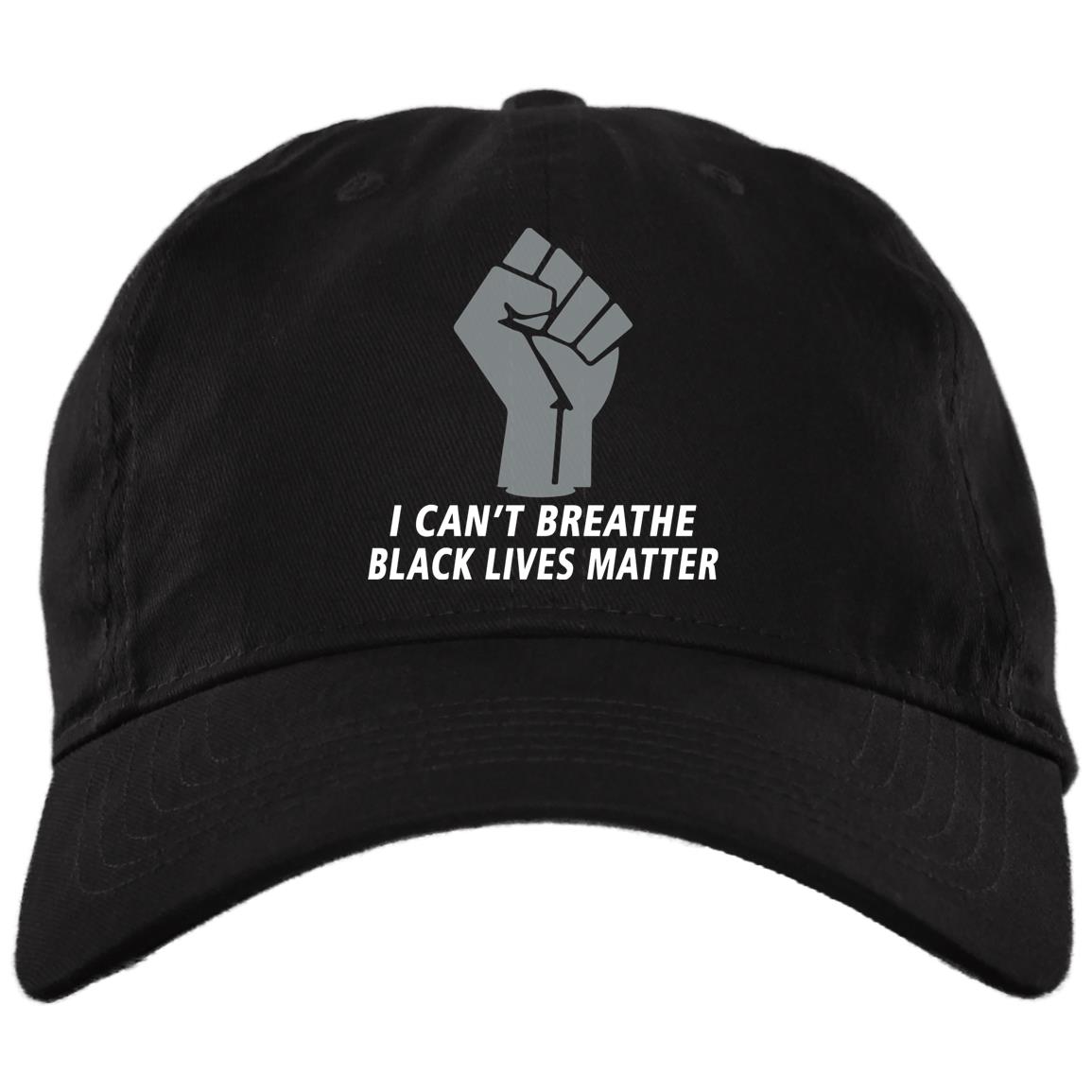 Breathe Matters Hat, Black, Brushed Twill Dad Cap