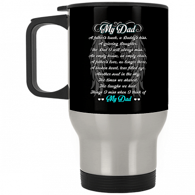 14 oz. Silver Travel Mug