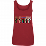 Together We Rise Tank Top - Black Lives Matter Tank Top - Equality Social Justice Tank Top, Independence Red, Ladies Tank Top
