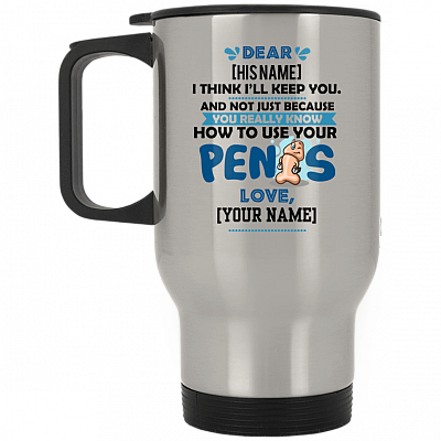 14 oz. Silver Travel Mug