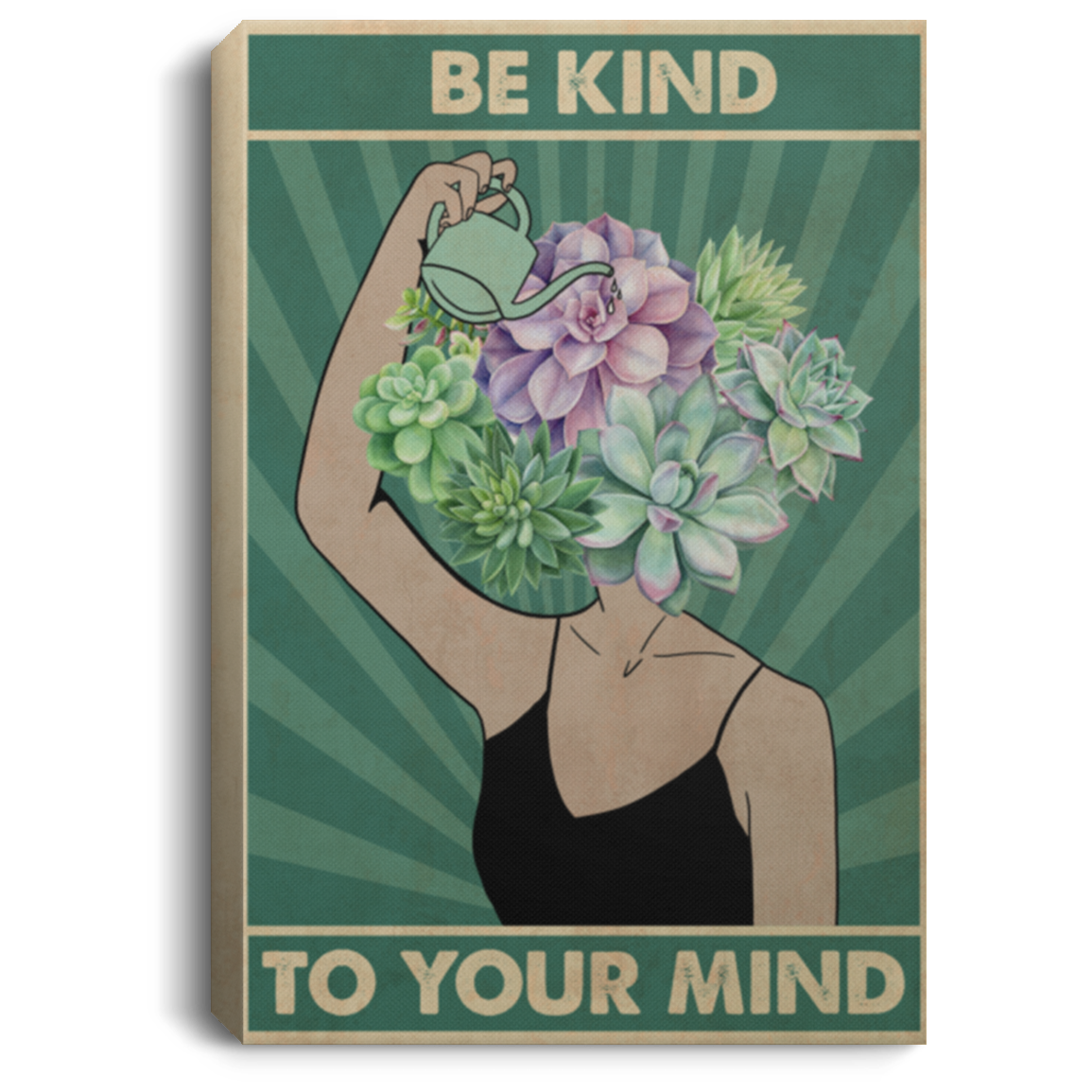 Be Kind to Your Mind - You Matter Suicide Prevention Framed Canvas Prints - Unframed Poster, White, 0.75'' Framed Canvas