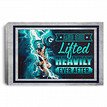 Gym Girl And She Lifted Heavily Ever After Wrapped Framed Canvas - Unframed Poster - Workout Wall Art, White, 0.75'' Framed Canvas
