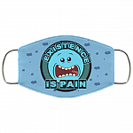 Existence Is Pain Washable Reusable Custom – Printed Cloth Face Mask Cover, White, Cloth Face Cover