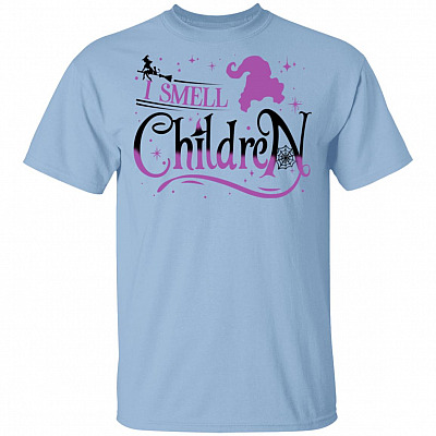 I Smell Children Hocus Pocus T-Shirt, Light Blue, Unisex T-Shirt