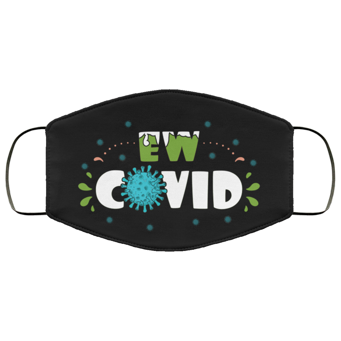 Ew Covid Washable Reusable Custom – Printed Cloth Face Mask Cover, Black, Cloth Face Cover