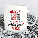6VT. GAP I Met You Personalized Mug mk1