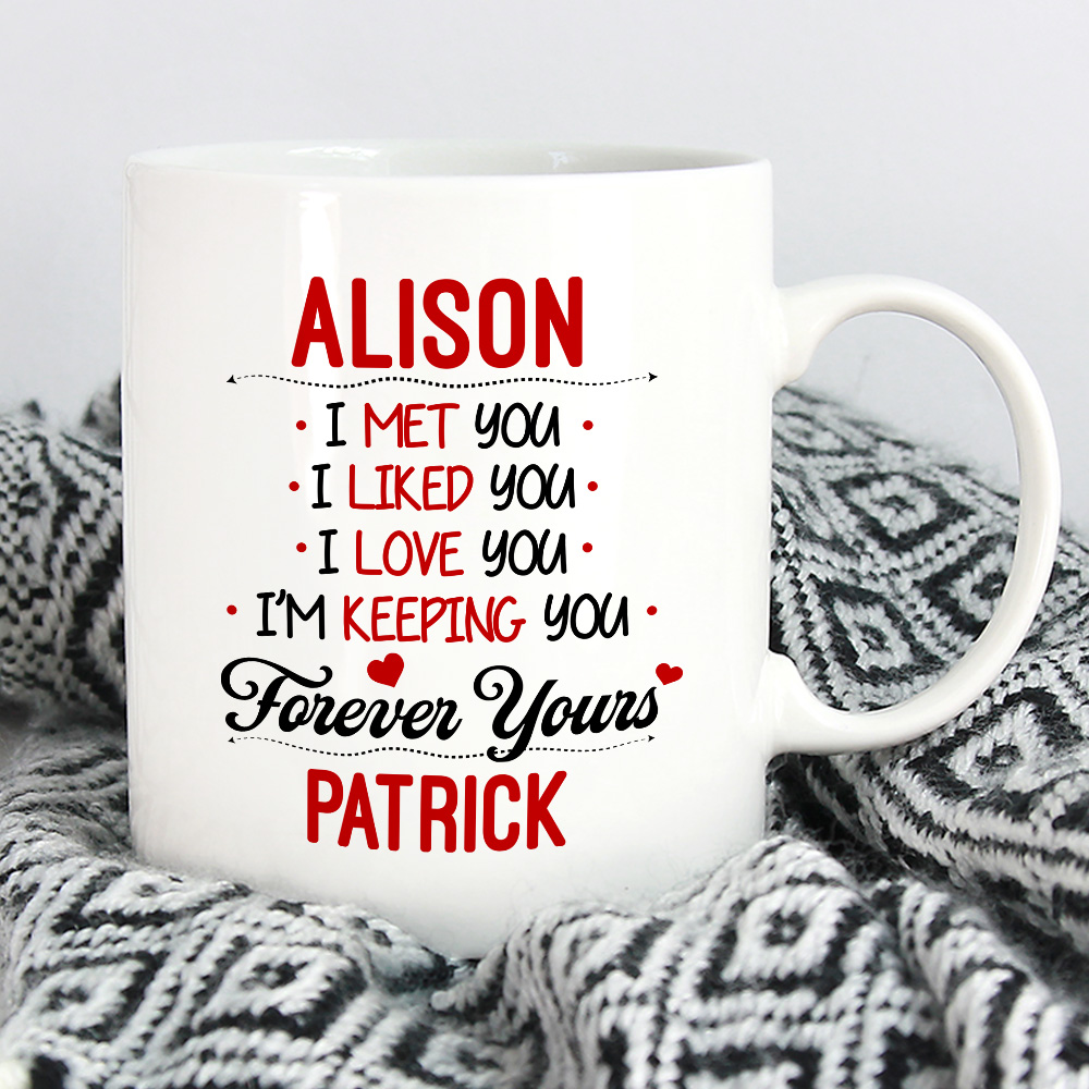 6VT. GAP I Met You Personalized Mug mk1