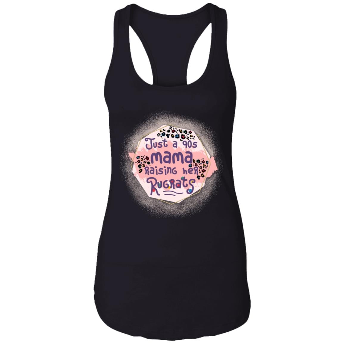 Just a 90s Mama Raising Her Rugrats Tank Top Tee - Ladies Racerback Tank, Black, Ladies Racerback Tank Just a 90s Mama Raising Her Rugrats Tank Top Tee - Ladies Racerback Tank, Black, Ladies Racerback Tank
