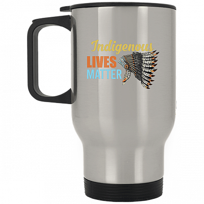 14 oz. Silver Travel Mug
