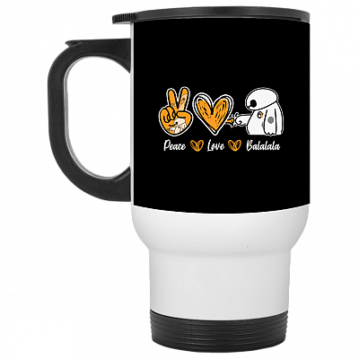 14 oz. White Travel Mug