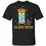 All Hives Matter T-Shirt - Bee Keeper Shirt, Black, Unisex T-Shirt