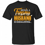 Trophy Husband T Shirt Father's Day Dad Joke Shirt - Groom Marriage Anniversary Hubby Funny Saying Shirt, Black, Unisex T-Shirt