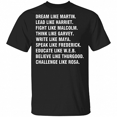Dream Like Martin T-Shirt, Black, Unisex T-Shirt