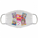 Thank You For Staying Home Golden Girls Washable Reusable Custom – Printed Cloth Face Mask Cover, White, Cloth Face Mask