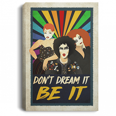 Don't Dream It Be It Gallery Wrapped Framed Canvas Prints - Unframed Poster - The Rocky Horror Canvas, White, 0.75'' Framed Canvas