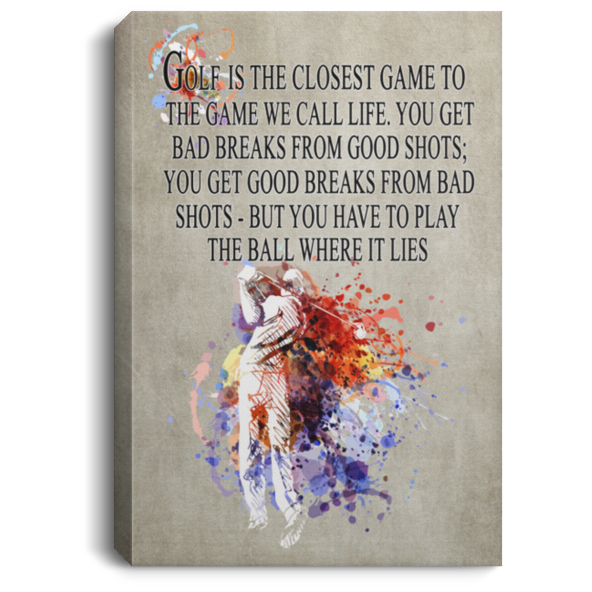 Portrait CANVAS - POSTER Template (OFFICIAL), White, 0.75'' Framed Canvas