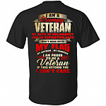 I Am A Grumpy Veteran My Oath of Enlistment Has No Expiration Date Print On Back T-Shirt, Black, Unisex T-Shirt I Am A Grumpy Veteran My Oath of Enlistment Has No Expiration Date Print On Back T-Shirt, Black, Unisex T-Shirt