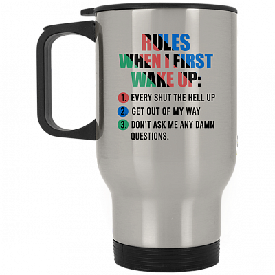 14 oz. Silver Travel Mug