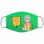 Dorothy Shady Pines Ma Washable Reusable Custom - Printed Cloth Face Mask Cover, White, Cloth Face Mask