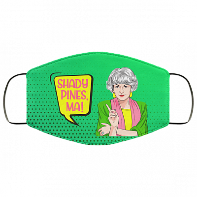 Dorothy Shady Pines Ma Washable Reusable Custom - Printed Cloth Face Mask Cover, White, Cloth Face Mask