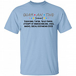 Quarantine Definition Shirt Funny Quarantined Shirt - Social Distancing Shirt - Quarantine Birthday Shirt, Light Blue, Unisex T-Shirt