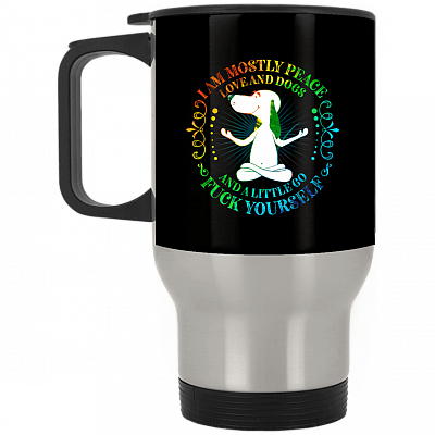 14 oz. Silver Travel Mug