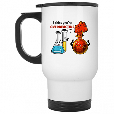 14 oz. White Travel Mug