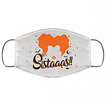 Hocus Pocus Winifred Sanderson Sistaaas Washable Reusable Custom - Printed Cloth Face Mask Cover, White, Cloth Face Cover