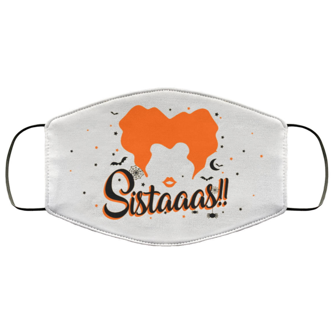 Hocus Pocus Winifred Sanderson Sistaaas Washable Reusable Custom - Printed Cloth Face Mask Cover, White, Cloth Face Cover