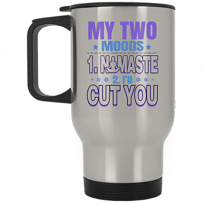 14 oz. Silver Travel Mug