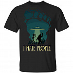 Alien Bigfoot Middle Finger I Hate People Funny Camping T-Shirt - Funny Bigfoot Shirt, Black, Unisex T-Shirt Alien Bigfoot Middle Finger I Hate People Funny Camping T-Shirt - Funny Bigfoot Shirt, Black, Unisex T-Shirt