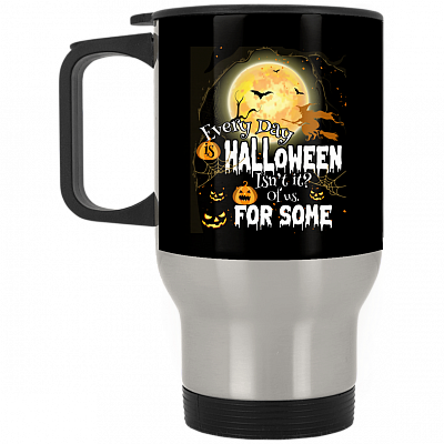 14 oz. Silver Travel Mug