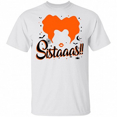 Hocus Pocus Sistaaas T-Shirt, White, Unisex T-Shirt