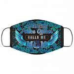 My Favorite Police Officer Calls Me Mom Police Badge Washable Reusable Custom – Printed Cloth Face Mask Cover, White, Cloth Face Cover