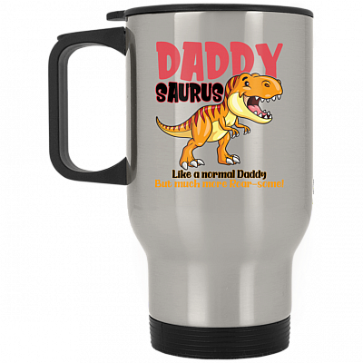 14 oz. Silver Travel Mug