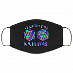 Yeah They're Natural D20 D&D TableTop Games RPG Washable Reusable Custom – Printed Cloth Face Mask Cover, White, Cloth Face Mask