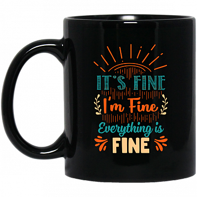 11 oz. Black Mug