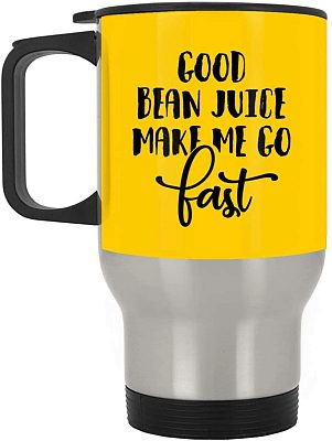 14 oz. Silver Travel Mug