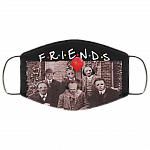Friends Horror Movies Characters - Killers Friends Washable Reusable Custom - Printed Cloth Face Mask Cover, Black, Cloth Face Cover