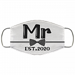 Mr and Mrs Groom 2020 Washable Reusable Custom – Printed Cloth Face Mask Cover, White, Cloth Face Cover Mr and Mrs Groom 2020 Washable Reusable Custom – Printed Cloth Face Mask Cover, White, Cloth Face Cover
