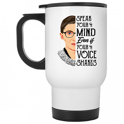 14 oz. White Travel Mug