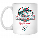 Personalized Motherhood Is a Walk in the Park Coffee Mug - Beer Stein - Water Bottle - Color Changing Mug, White, 11 oz. White Mug Personalized Motherhood Is a Walk in the Park Coffee Mug - Beer Stein - Water Bottle - Color Changing Mug, White, 11 oz. White Mug