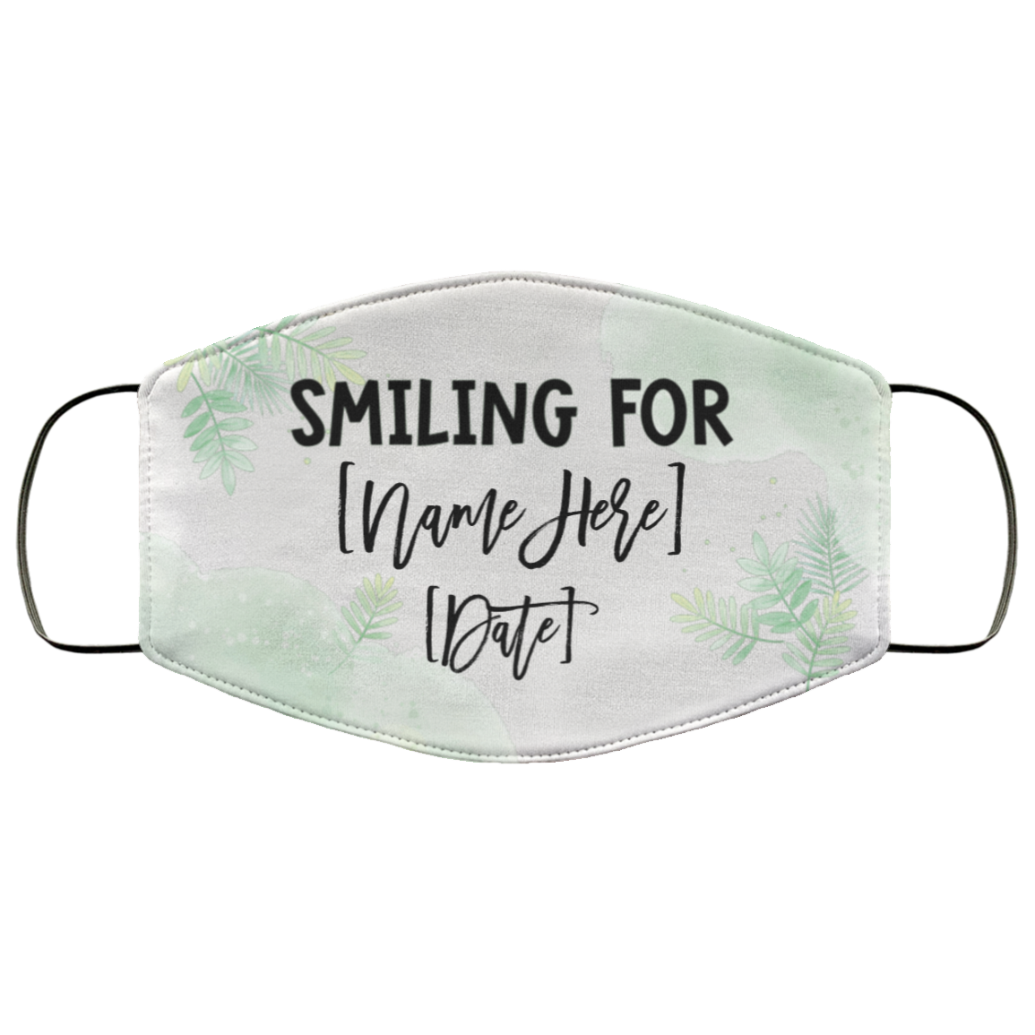 Personalized Couple Mask - Smiling For - Bride And Groom Face Masks, White, Cloth Face Cover