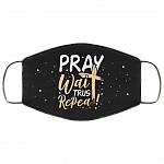Pray Wait Trust Repeat God Jesus Waymaker Christian Washable Reusable Custom – Printed Cloth Face Mask Cover, Black, Cloth Face Cover Pray Wait Trust Repeat God Jesus Waymaker Christian Washable Reusable Custom – Printed Cloth Face Mask Cover, Black, Cloth Face Cover