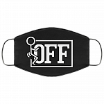 Funny Fuck Off Washable Reusable Custom – Printed Cloth Face Mask Cover, Black, Cloth Face Mask