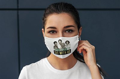 Alternative view of You Can't Sit With Us Washable Reusable Custom – Printed Cloth Face Mask Cover