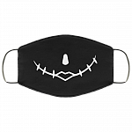 Nightmare Before Christmas Jack Skellington and Sally Washable Reusable Custom–Printed Cloth Face Mask Cover, White, Cloth Face Cover Nightmare Before Christmas Jack Skellington and Sally Washable Reusable Custom–Printed Cloth Face Mask Cover, White, Cloth Face Cover