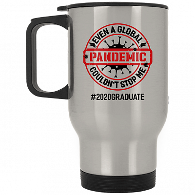 14 oz. Silver Travel Mug