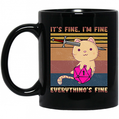11 oz. Black Mug
