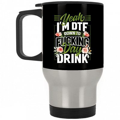 14 oz. Silver Travel Mug